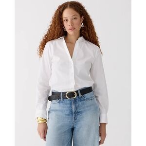 NWT J.Crew Wren Slim Shirt in Stretch Cotton Poplin Size 4